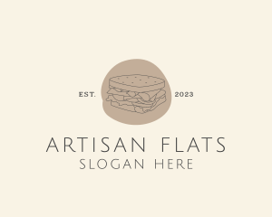 Sandwich Food Restaurant logo design