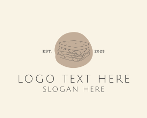 Fresh - Sandwich Food Restaurant logo design
