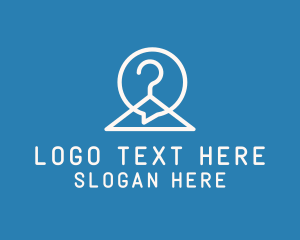 Fashion Designer - Hanger Chat Messaging logo design