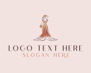 Stylist - Stylish Fashion Gown logo design