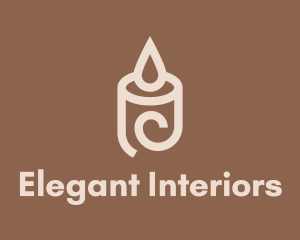 Scented Candle Lighting logo design