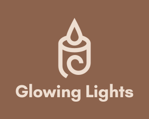 Scented Candle Lighting logo design