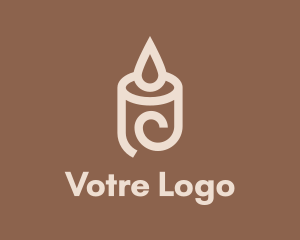 Light - Scented Candle Lighting logo design