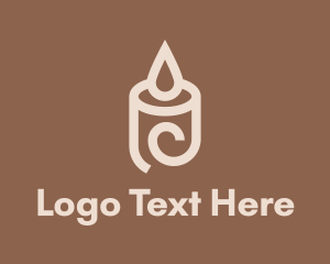 Light - Scented Candle Lighting logo design