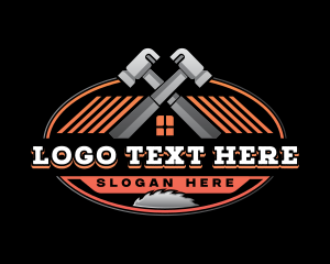 Hammer Saw Roofing Repair Logo