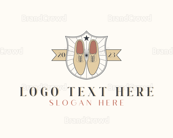 Brogue Shoes Shield Logo