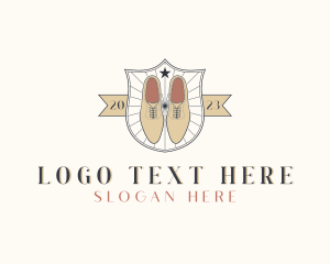 Brogue Shoes Shield logo design