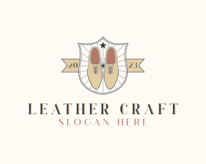 Brogue Shoes Shield logo design