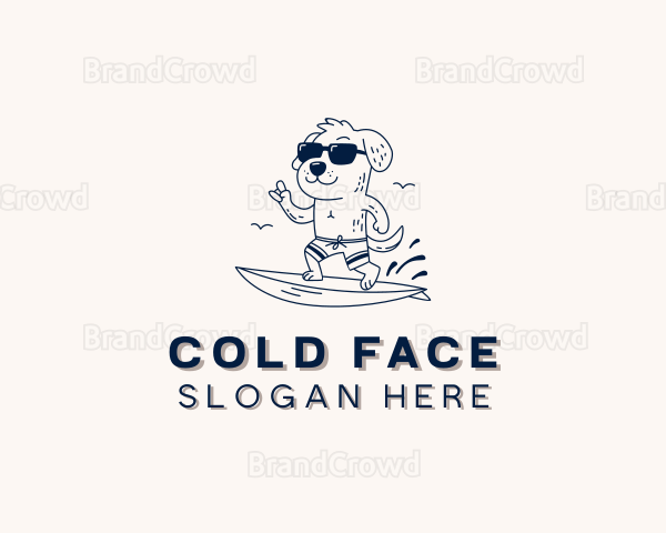 Dog Sunglasses Surfing Logo