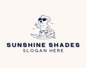 Sunglasses - Dog Sunglasses Surfing logo design