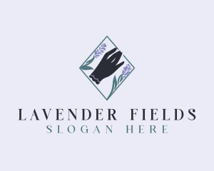 Lavender - Floral Bloom Hand logo design