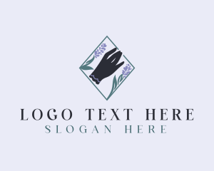 Lavender - Floral Bloom Hand logo design
