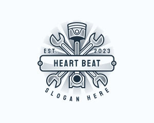 Automotive Engine Wrench logo design