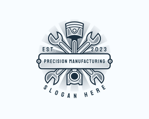 Manufacturing - Automotive Engine Wrench logo design