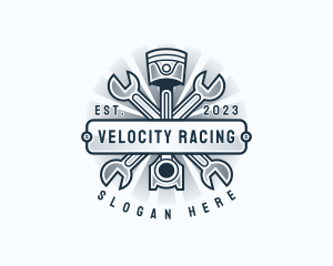 Automotive Engine Wrench logo design