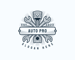 Automotive - Automotive Engine Wrench logo design