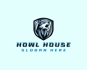 Alpha Wolf Howling logo design