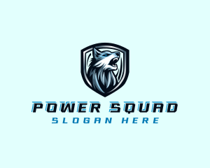 Squad - Alpha Wolf Howling logo design