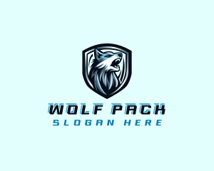 Alpha Wolf Howling logo design