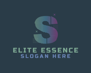 Modern Glitch Letter S Logo