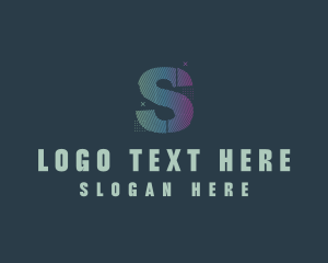 Programming - Modern Glitch Letter S logo design