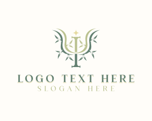 Leaves - Therapist Counseling Psychology logo design