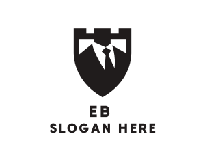 Service - Suit Tie Businessman logo design