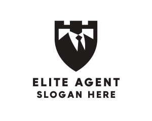 Agent - Suit Tie Businessman logo design
