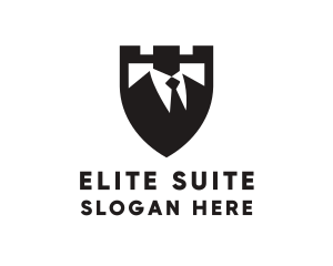 Suit Tie Businessman logo design