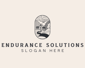 Countryside Mountain House logo design