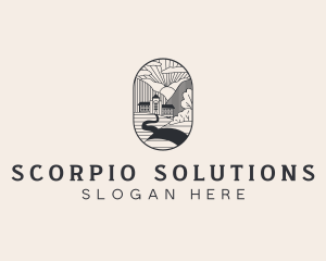 Countryside Mountain House logo design