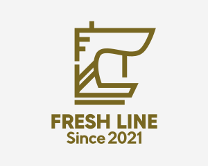 Coffee Machine Line Art logo design