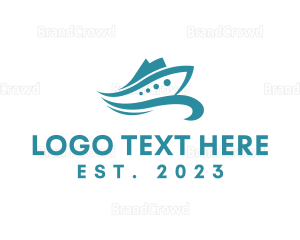 Speedboat Boat Sailing Logo