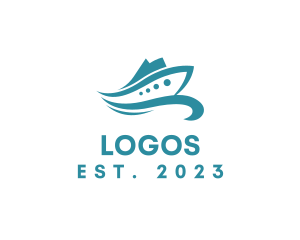 Navy - Speedboat Boat Sailing logo design