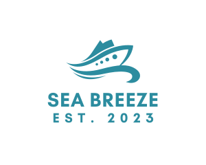 Speedboat Boat Sailing logo design