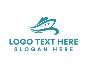 Speedboat Boat Sailing Logo