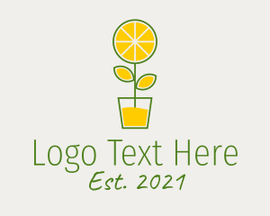 Fresh - Lemon Juice Plant logo design