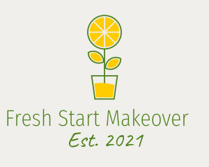 Lemon Juice Plant  logo design