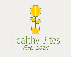 Lemon Juice Plant  logo design