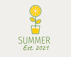 Lemon Juice Plant  logo design