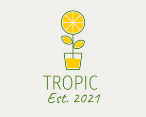 Lemon Juice Plant  logo design