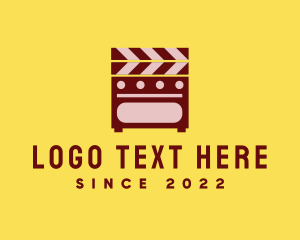 Clapper - Movie Film Jukebox logo design