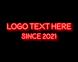 Youtube - Sexy Neon Light logo design