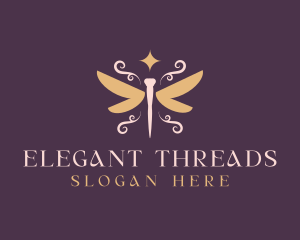 Enchanted Dragonfly Wings logo design