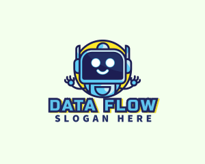 Data Robot Tech logo design