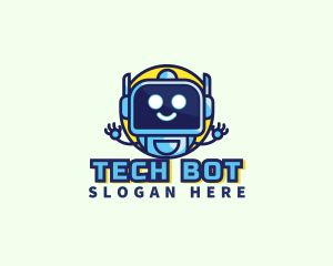 Android - Data Robot Tech logo design