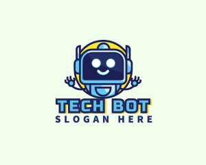 Android - Data Robot Tech logo design