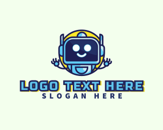 Fun Robot Tech logo design