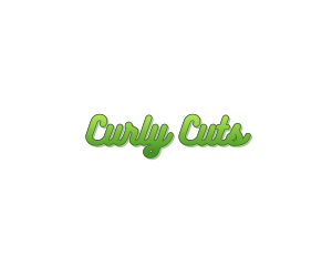Curly - Curly Green Gradient logo design
