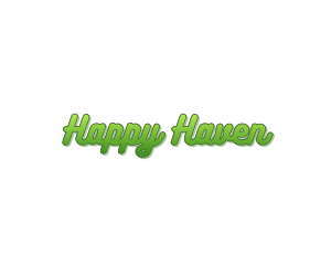 Friendly - Curly Green Gradient logo design